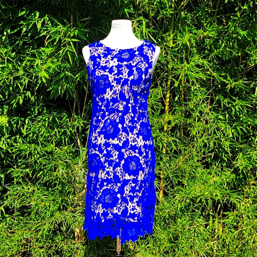 Ryan Michelle Electric Blue Cocktail Dress